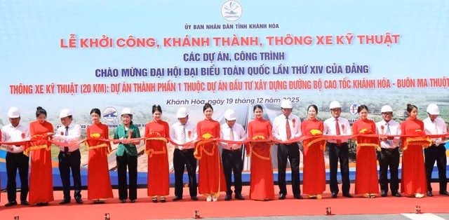 Phân đoạn 20 km đầu tuyến cao tốc Khánh Hòa - Buôn Ma Thuột đảm bảo tiêu chuẩn thông xe kỹ thuật